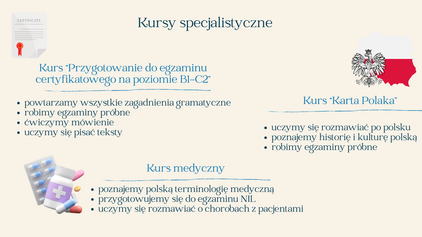 Kursy specjalistyczne